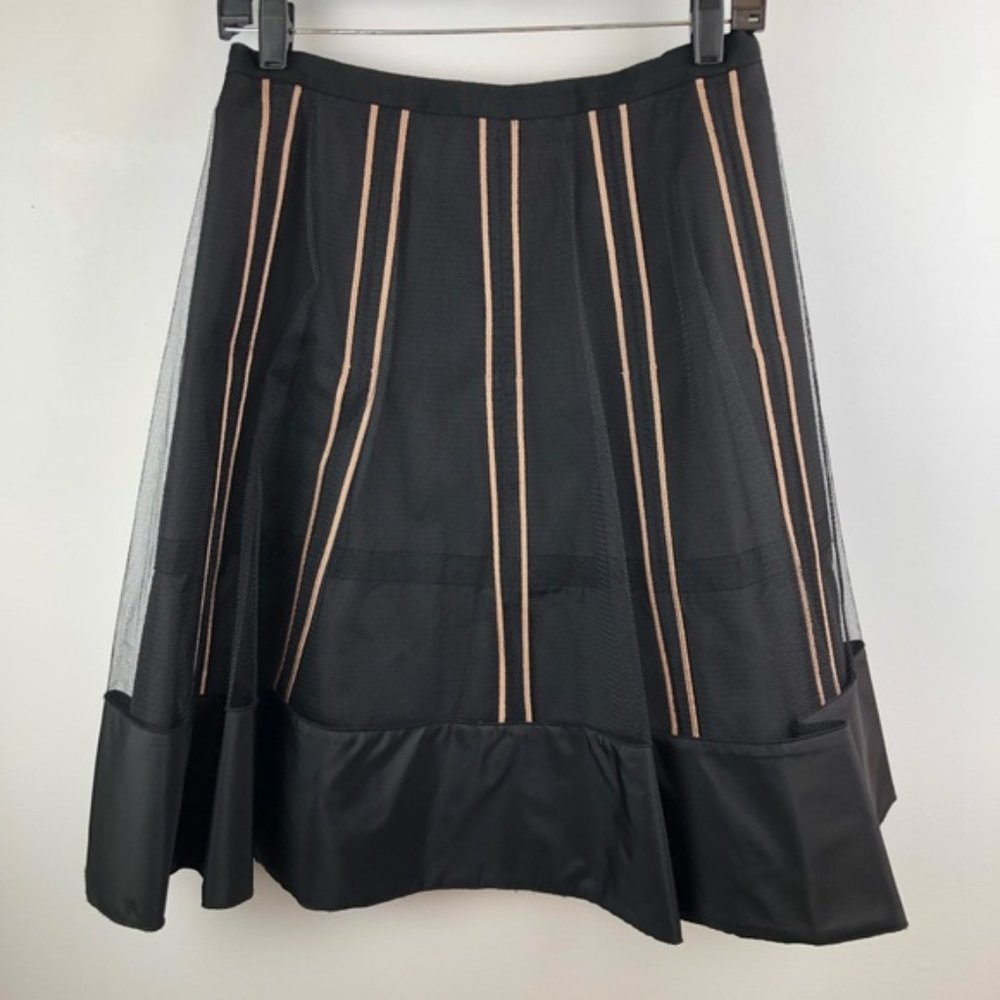 Victoria Secret Circle Skirt Black Tulle Sz 6 EUC